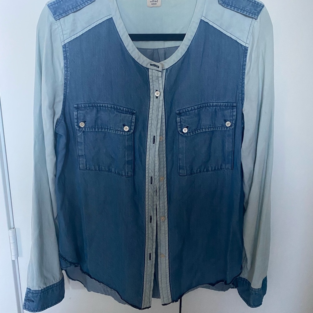 Aritzia denim shirt